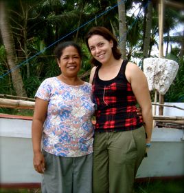 Bernardita Dayo, an ASHI/Kiva Borrower and me.
