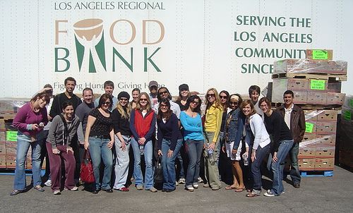 Answer With Action Volunteers at the LA Food Bank