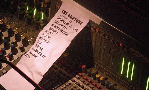 The Rapture Set List